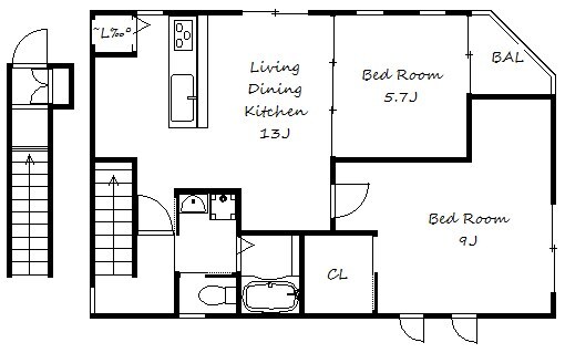 ディアコート御影の物件間取画像