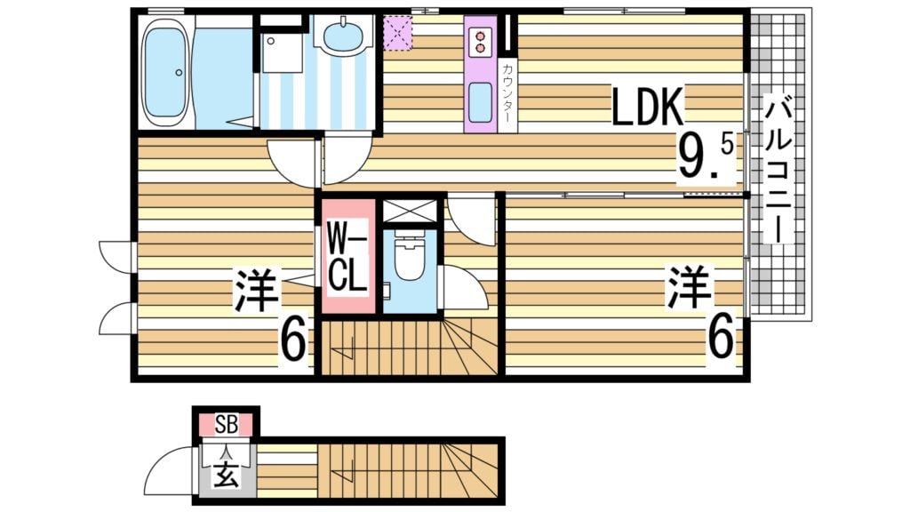 ピンツリーハイツIIIの物件間取画像