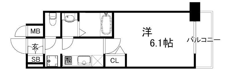 アドバンス神戸パーチェの物件間取画像