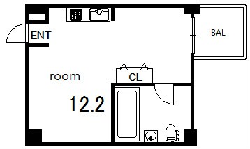 イーストヴィレッジ三宮の物件間取画像