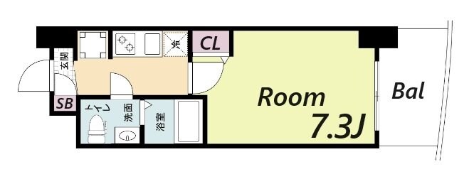 神戸駅 徒歩9分 7階の物件間取画像