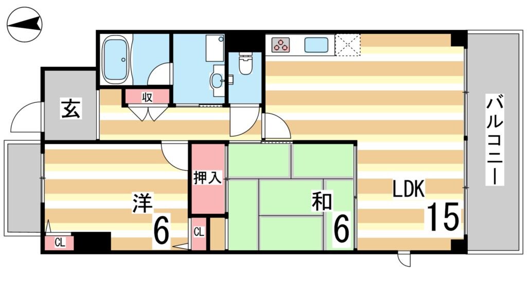 住吉駅 徒歩10分 2階の物件間取画像