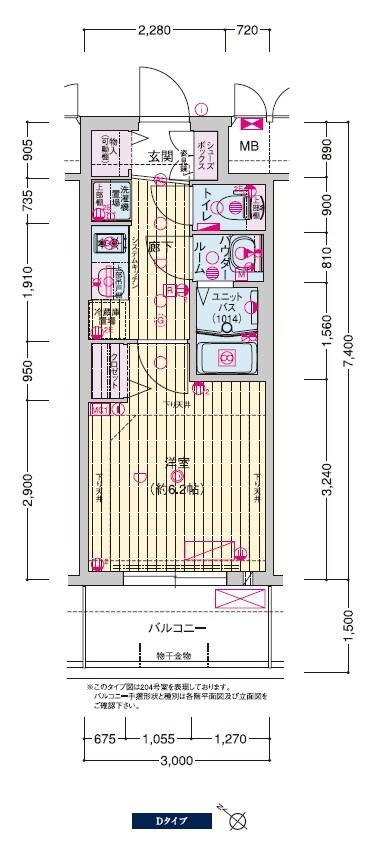 新開地駅 徒歩2分 13階の物件間取画像