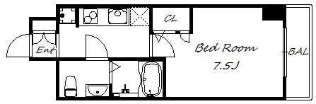SERENiTE三宮の物件間取画像