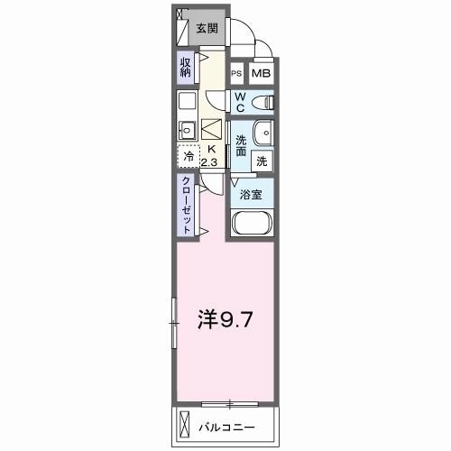 ルポ舞子弐番館の物件間取画像