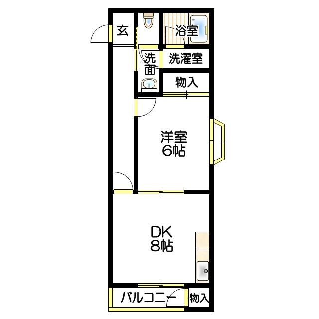 西明石駅 徒歩15分 2階の物件間取画像