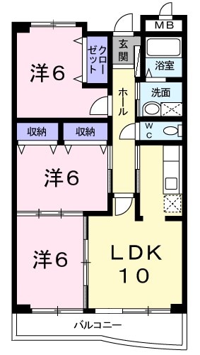 アルコバレーノの物件間取画像