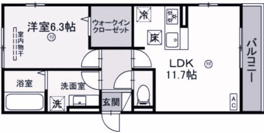 クオーレ神和の物件間取画像