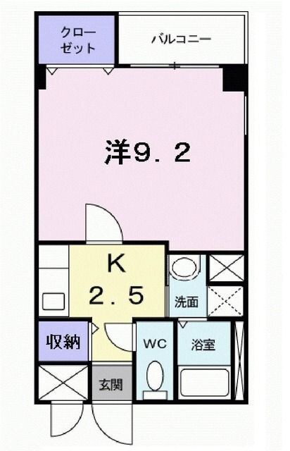 鳴尾・武庫川女子大前駅 徒歩3分 2階の物件間取画像