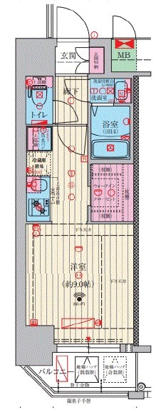 ファーストフィオーレ神戸元町ディモーラの物件間取画像