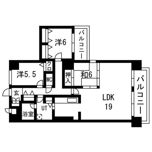 ライオンズマンション北鈴蘭台第2の物件間取画像