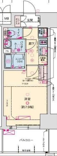 高速神戸駅 徒歩1分 4階の物件間取画像