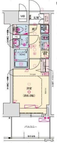 高速神戸駅 徒歩1分 5階の物件間取画像