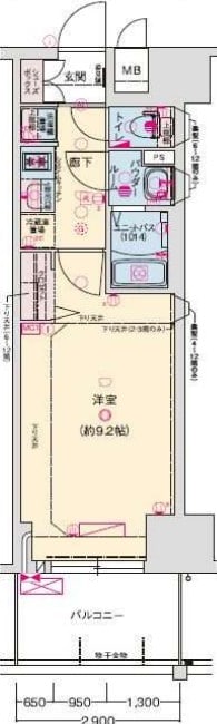 高速神戸駅 徒歩1分 7階の物件間取画像