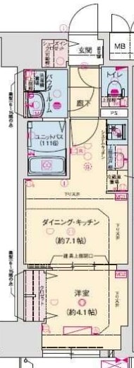 高速神戸駅 徒歩1分 6階の物件間取画像