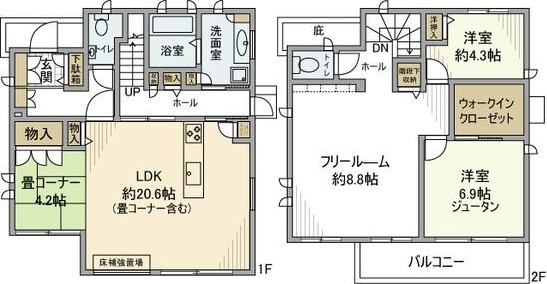 大久保町大窪の物件間取画像