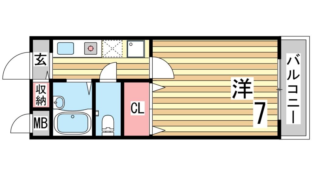 サンシャ２の物件間取画像