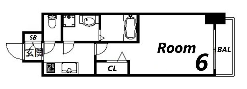 レジュールアッシュ神戸ヴィヴァンの物件間取画像