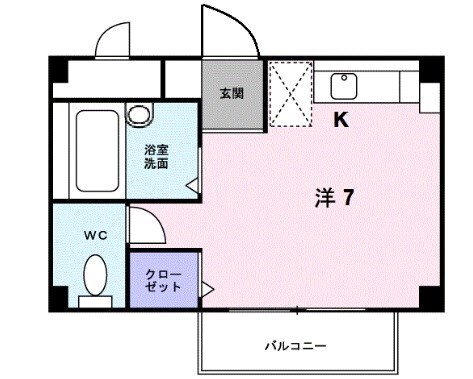 春日野道駅 徒歩7分 2階の物件間取画像