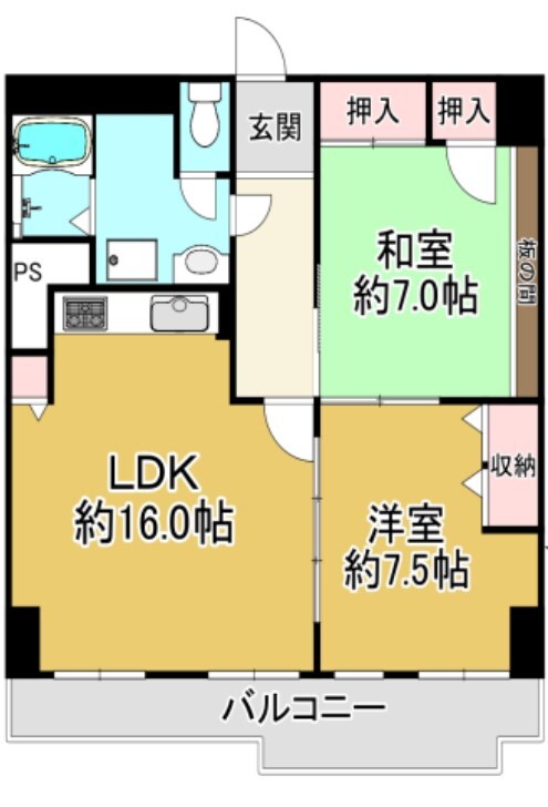 王子公園駅 徒歩20分 3階の物件間取画像