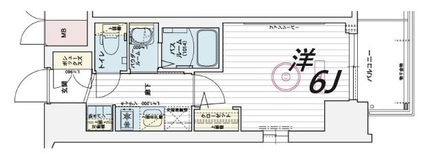 新開地駅 徒歩7分 6階の物件間取画像