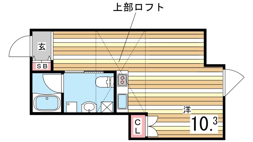 ヴィアノ芦屋親王塚の物件間取画像