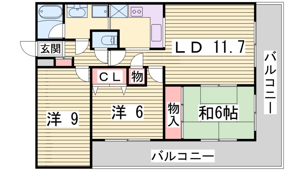 サンビルダー城の下の物件間取画像