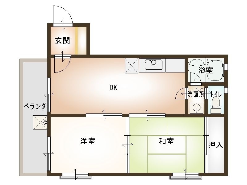 苦楽園口駅 徒歩4分 2階の物件間取画像