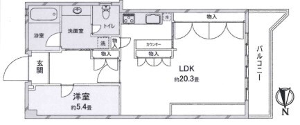 芦屋アーバンライフの物件間取画像