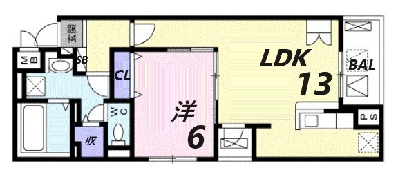 北鈴蘭台駅 徒歩18分 2階の物件間取画像