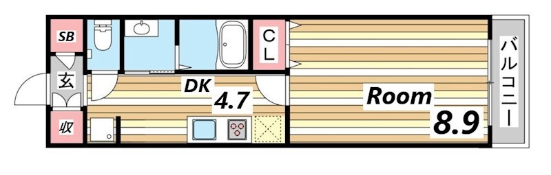 芦屋駅 徒歩5分 4階の物件間取画像