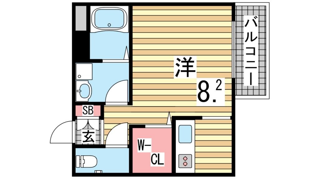 リーフ大倉山の物件間取画像