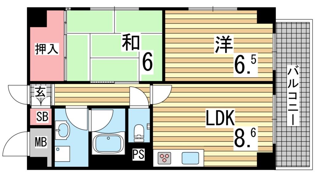 パルク小河の物件間取画像