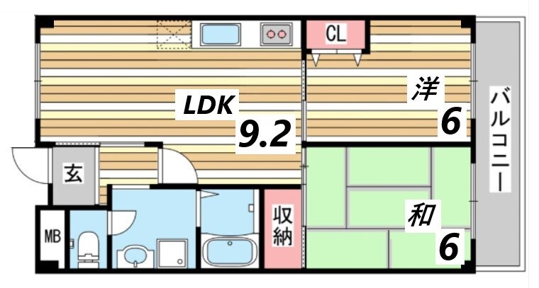 摂津本山駅 徒歩5分 3階の物件間取画像