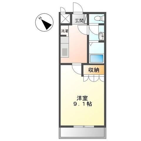 西新町駅 徒歩9分 2階の物件間取画像