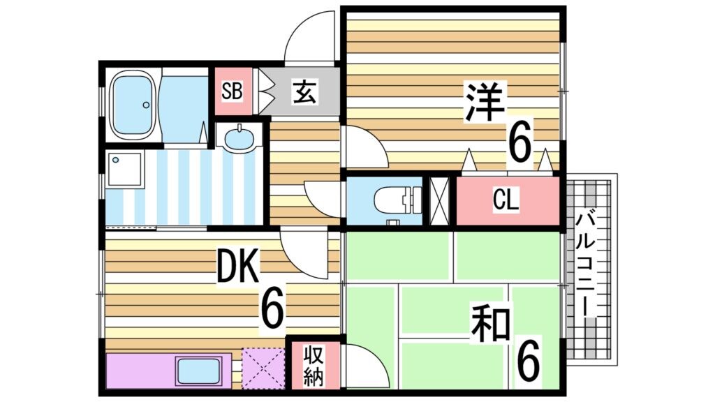 ピンツリーハイツ2の物件間取画像