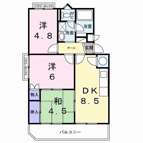 カサグランデ藤江の物件間取画像