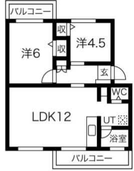 白川台藤ハイツの物件間取画像