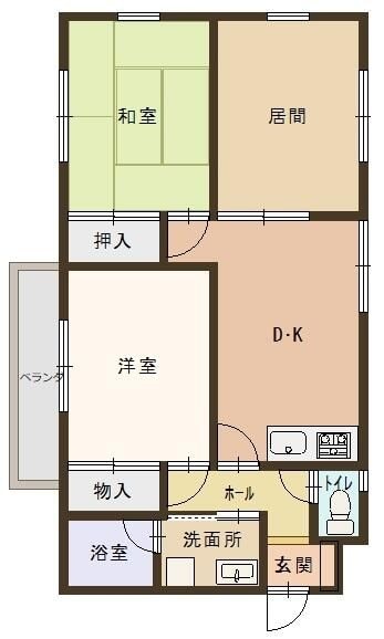 Ｋ・クレーネーの物件間取画像