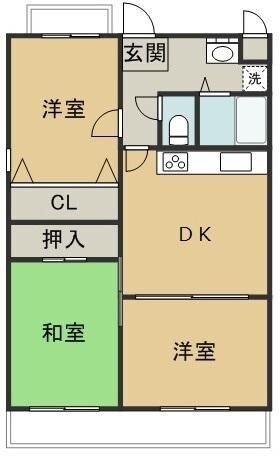 江井ケ島駅 徒歩7分 3階の物件間取画像