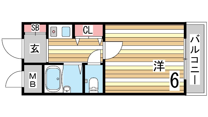 新長田駅 徒歩5分 3階の物件間取画像