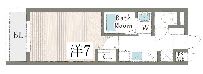 青木駅 徒歩3分 2階の物件間取画像