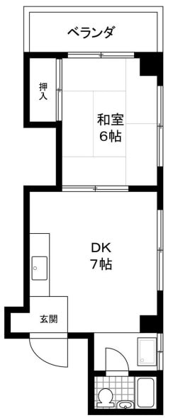 板宿駅 徒歩2分 3階の物件間取画像