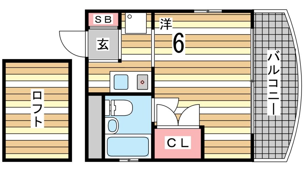 六甲道駅 徒歩3分 4階の物件間取画像