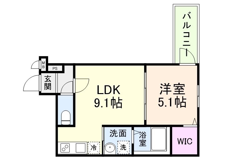 西宮駅 徒歩5分 1階の物件間取画像