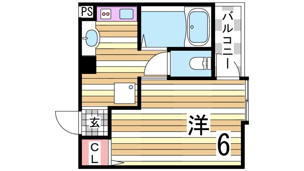 シャトレ六甲の物件間取画像