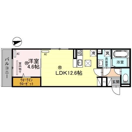 中央市場前駅 徒歩10分 3階の物件間取画像