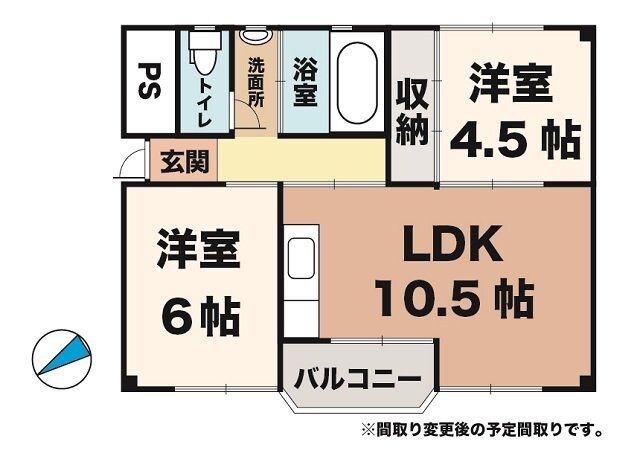 垂水駅 バス13分  向陽２丁目下車：停歩2分 2階の物件間取画像