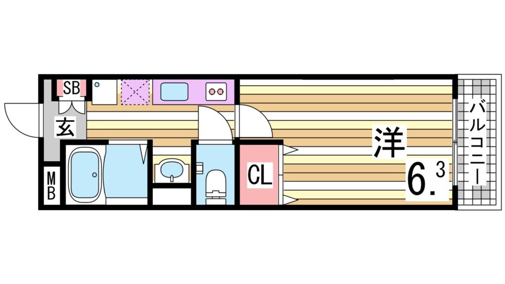 コスティエーロ須磨の物件間取画像