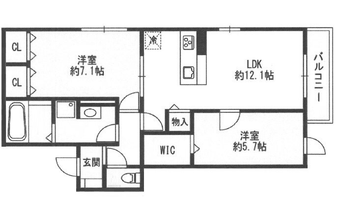 ディアコートの物件間取画像